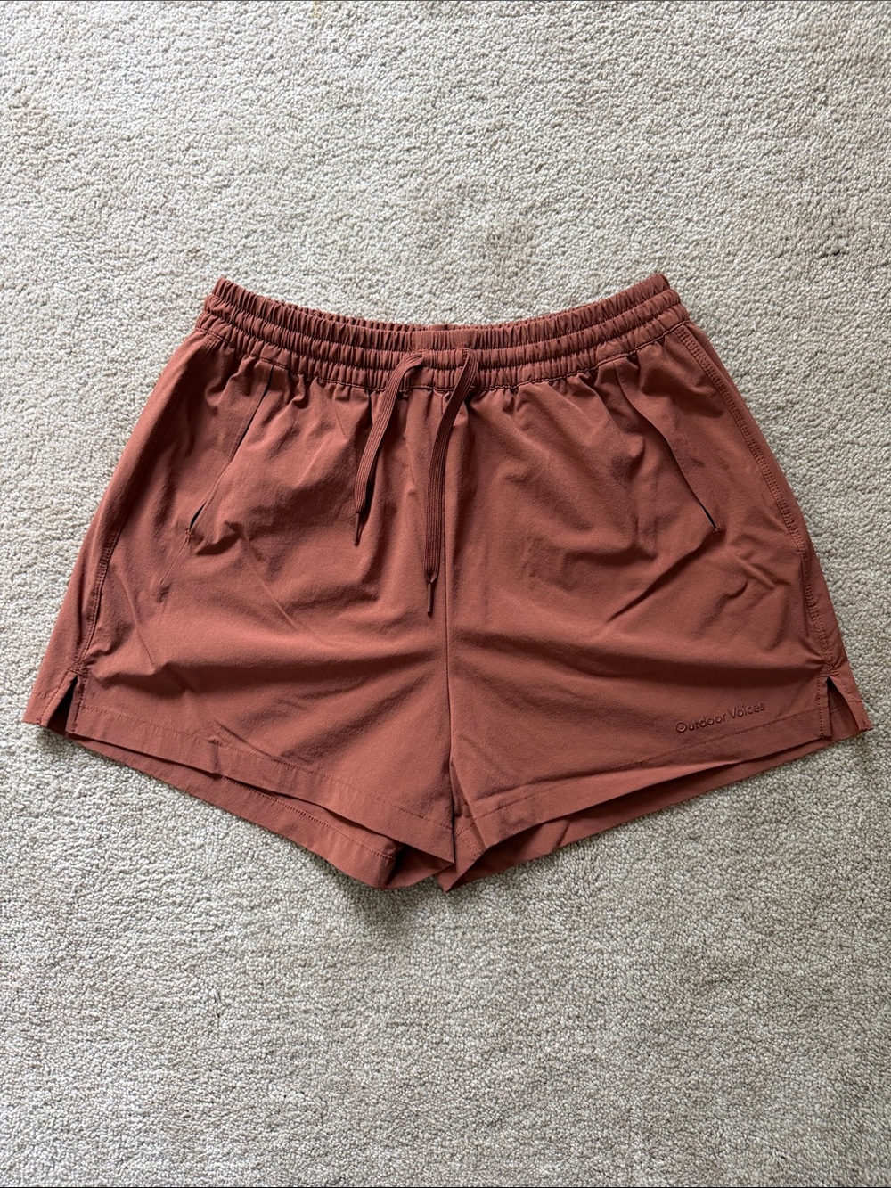 Outdoor Voices Rust Colored Shorts